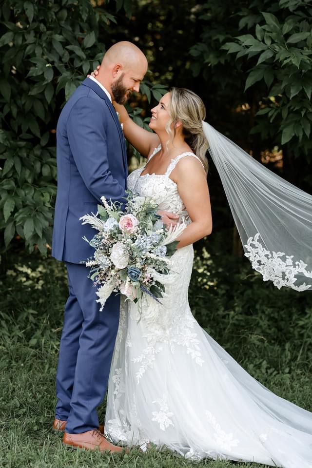 Outdoor wedding ceremony at The Meadows Event Venue