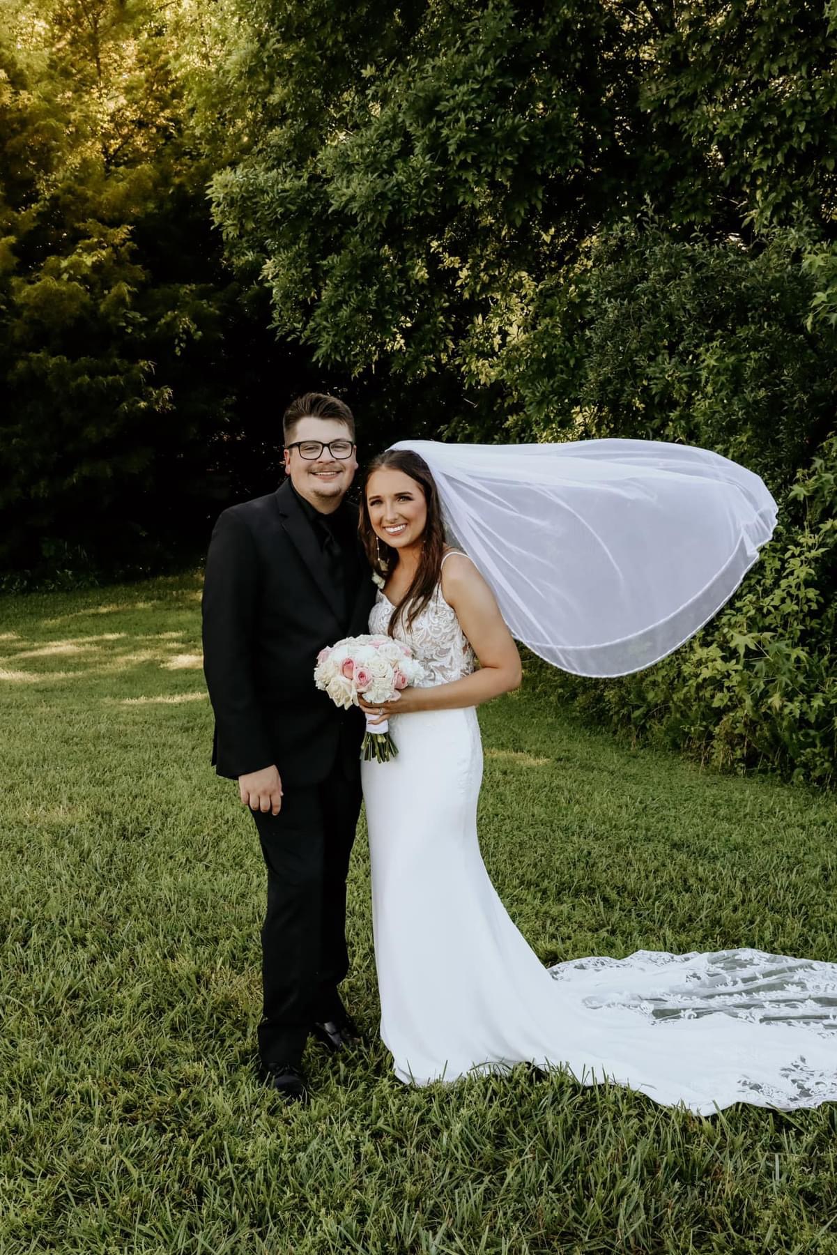 Outdoor wedding ceremony at The Meadows Event Venue