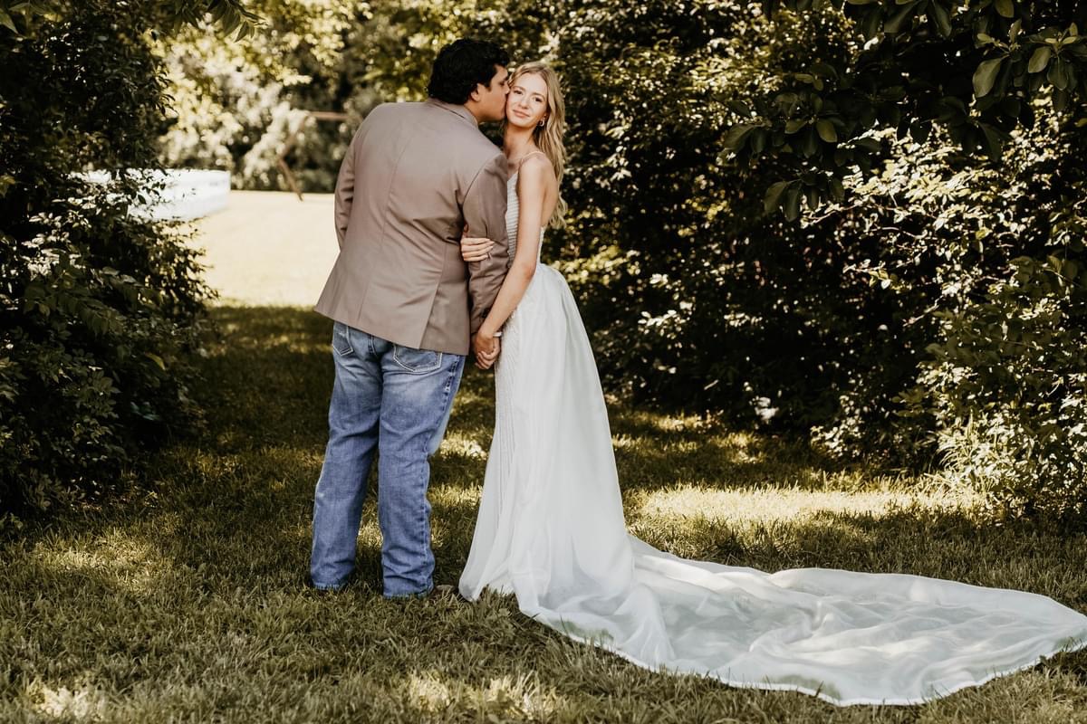 Outdoor wedding ceremony at The Meadows Event Venue